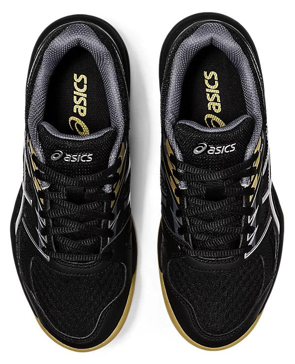 Asics Gel-Upcourt 4 GS Black/Silver Junior's Court Shoe 1074A027-001 Men's Court Shoes Asics 
