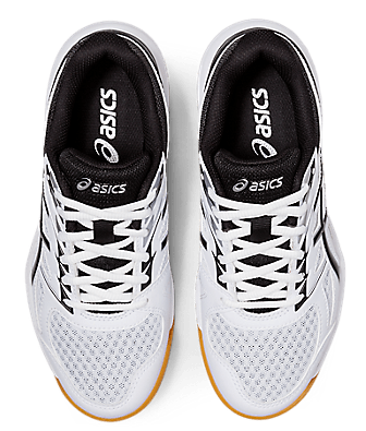 Asics Gel-Upcourt 4 GS White/Black Junior's Court Shoe 1074A027-100 Men's Court Shoes Asics 
