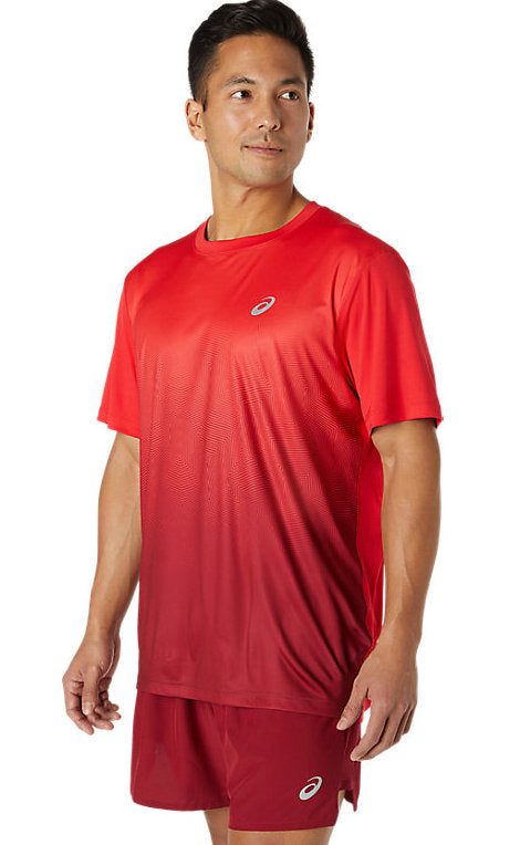 Asics Kasane Short Sleeve Top Red T-Shirt 2011C014-601 Men's Clothing Asics 