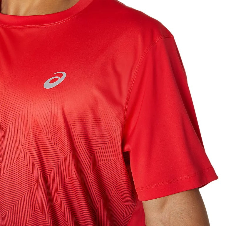 Asics Kasane Short Sleeve Top Red T-Shirt 2011C014-601 Men's Clothing Asics 