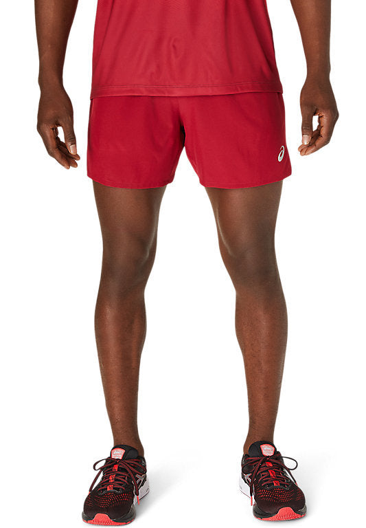 Asics Men's Road 5" Shorts - Burgundy 2011A769-601 Shorts Asics 