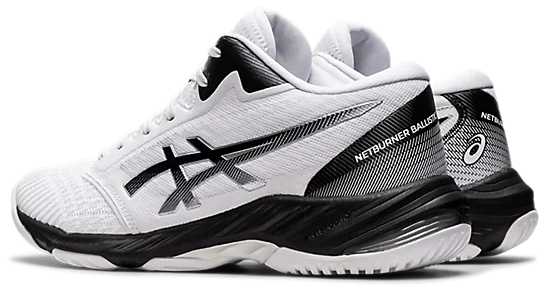 Asics Netburner Ballistic FF MT 3 White/Black Men's Court Shoes 1051A074-100 Men's Court Shoes Asics 