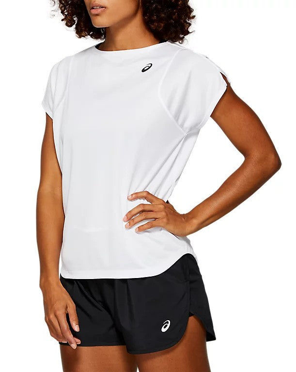 Asics Practice Short Sleeve Top White 2042A086 T-Shirts Ladies Asics 