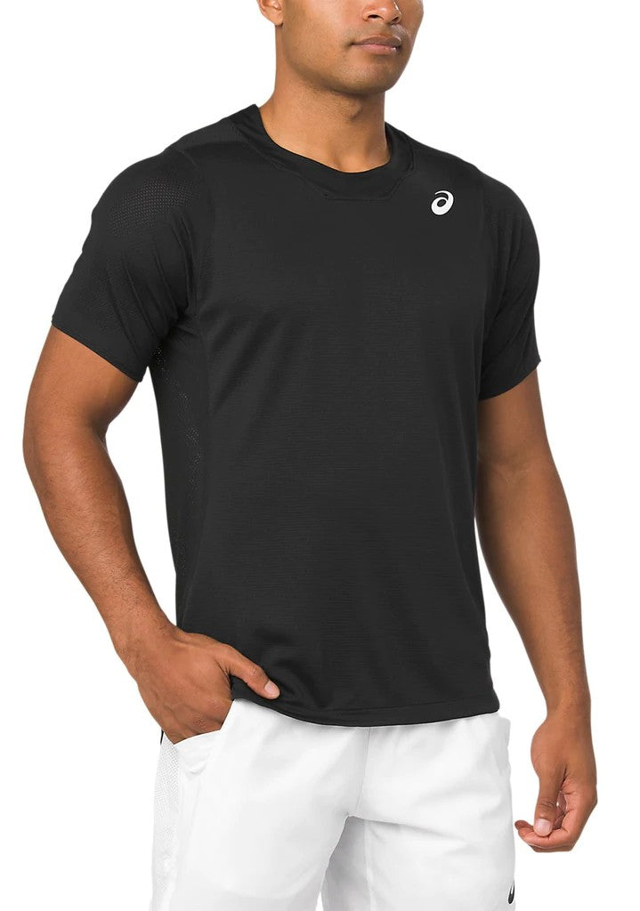 Asics Short Sleeve White Top - T-Shirt 2041A092 Men's Clothing Asics M Black 