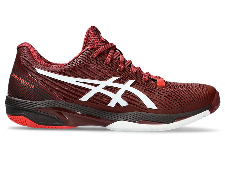 Asics Solution Speed FF 2 Men's Tennis Shoe Antique Red/White 1041A182-602 Men's Tennis Shoes Asics 10.0 Men's / 11.5 Women's 