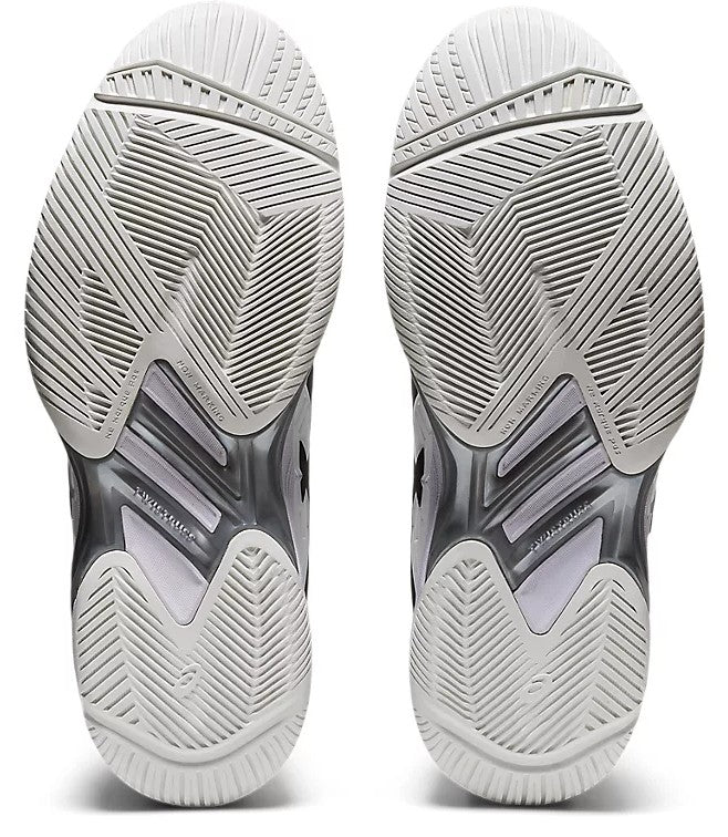 Asics Solution Speed FF 2 Unisex Tennis Shoe White/Black 1042A136-100 Women's Tennis Shoes Asics 