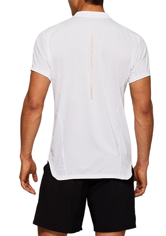 Asics Tennis Polo-Shirt White 2041A078-100 Men's Clothing Asics 