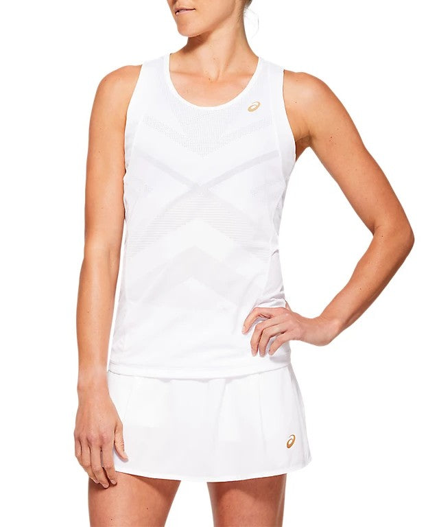Asics Tennis Women's Tank Top 2042A092-100 Women's clothing Asics M White 