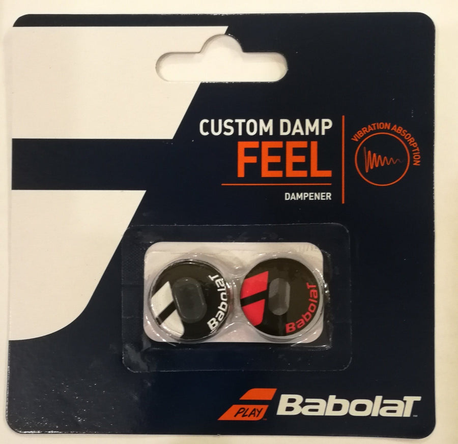 Babolat Custom Damp FEEL Vibration Dampener 2-Pack Vibration Dampener Babolat Black / Red 