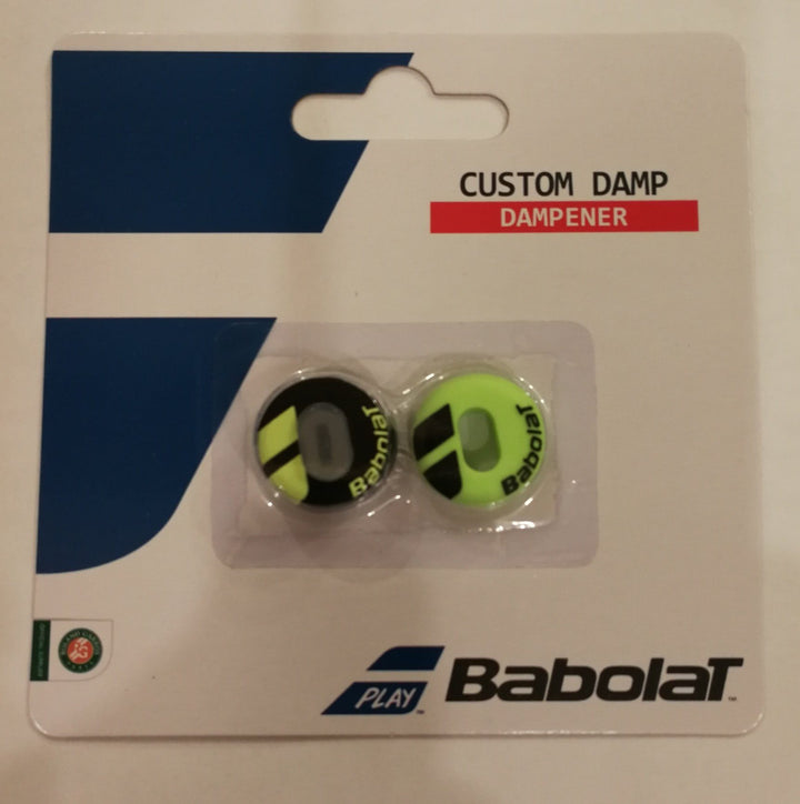 Babolat Custom Damp FEEL Vibration Dampener 2-Pack Vibration Dampener Babolat Black / Yellow 