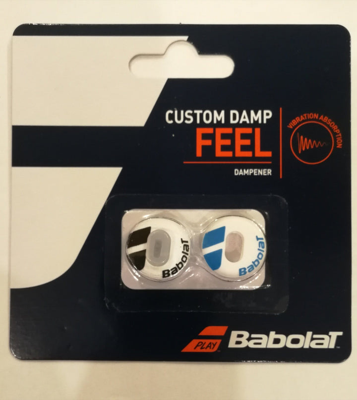 Babolat Custom Damp FEEL Vibration Dampener 2-Pack Vibration Dampener Babolat White / Blue 