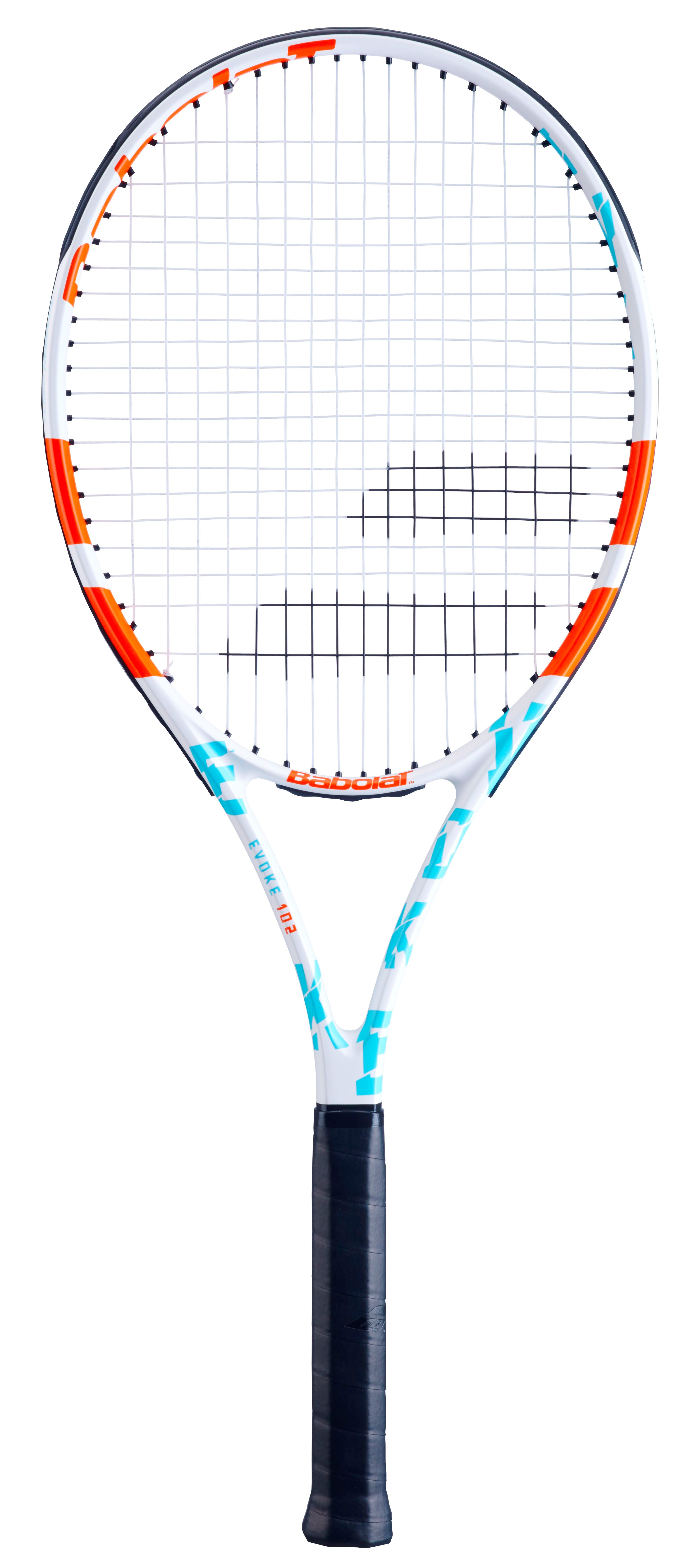 Babolat Evoke 102 W White Blue Orange Tennis Racquet Strung