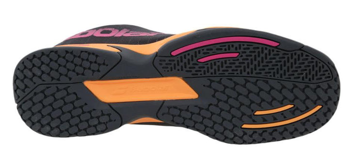 Babolat Jet All Court Grey/Orange/Pink Junior's Tennis Shoe KidsTennisShoes Babolat 