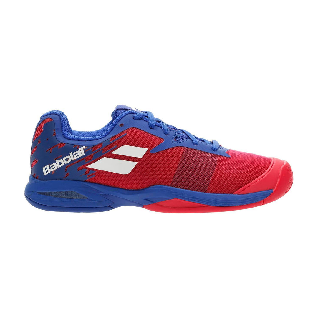 Babolat Jet All Court Jr Tennis Shoe Sample Men's Tennis Shoes Babolat 2.5M (4.0W) Poppy Red/Estate Blue 