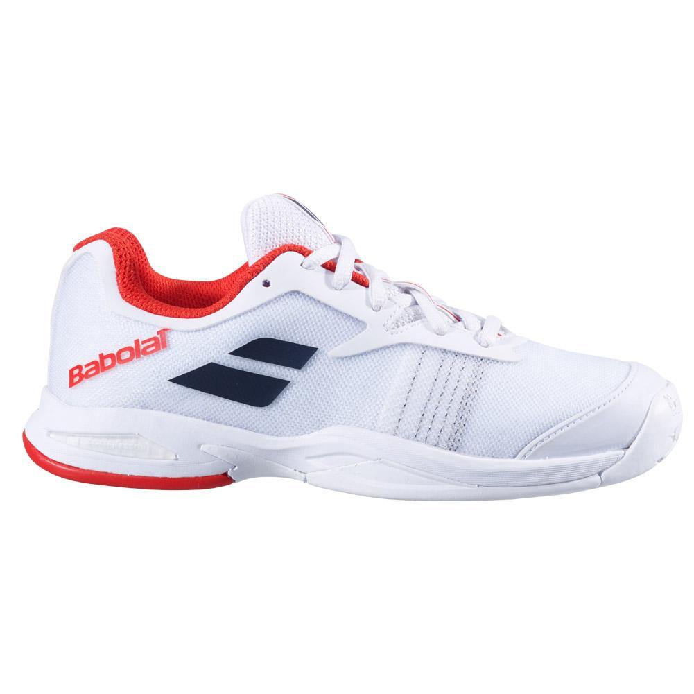 Babolat Jet All Court Jr Tennis Shoe Sample Men's Tennis Shoes Babolat 2.5M (4.0W) White 