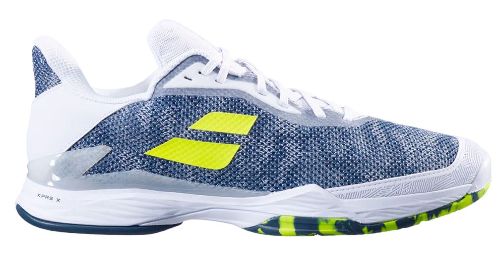 Babolat Jet Tere White/Dark Blue/Green Clay Court Men's Tennis Shoe Men's Tennis Shoes Babolat 