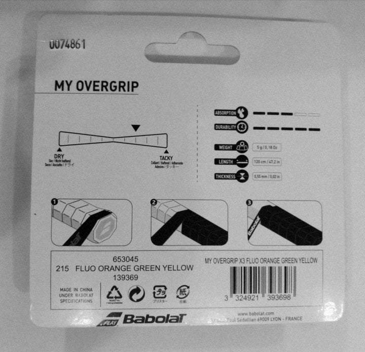 Babolat My Overgrip X3 pack of 3 Grips Babolat 