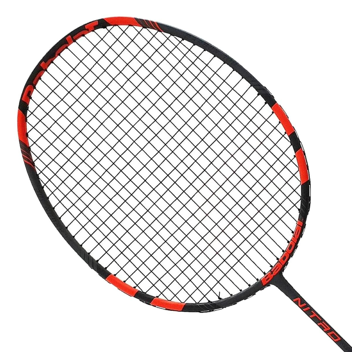 Babolat Nitro Carbon 100 Red Badminton Racquet Strung Sports