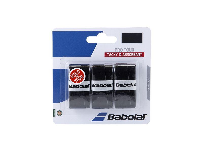Babolat Pro Tour X3 Overgrip pack of 3 Grips Babolat Black 