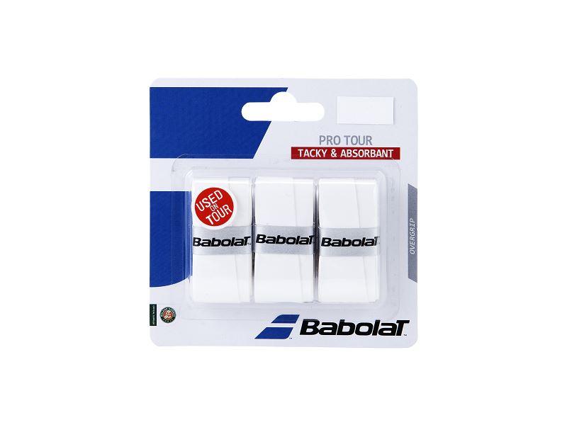 Babolat Pro Tour X3 Overgrip pack of 3 Grips Babolat White 