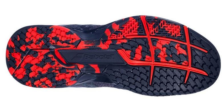 Babolat Propulse Blast All Court Black/Tomato Red 30S20442 Men's Tennis Shoe Sample Men's Tennis Shoes Babolat 