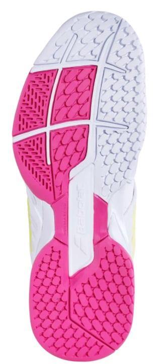 Babolat Propulse Fury White-Sulphur Spring Tennis All court Women's Shoes 31S21477 Sample Women's Tennis Shoes Babolat 