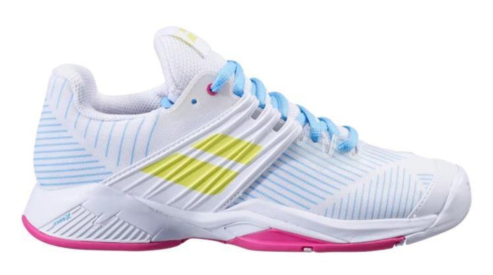 Babolat Propulse Fury White-Sulphur Spring Tennis All court Women's Shoes 31S21477 Sample Women's Tennis Shoes Babolat 