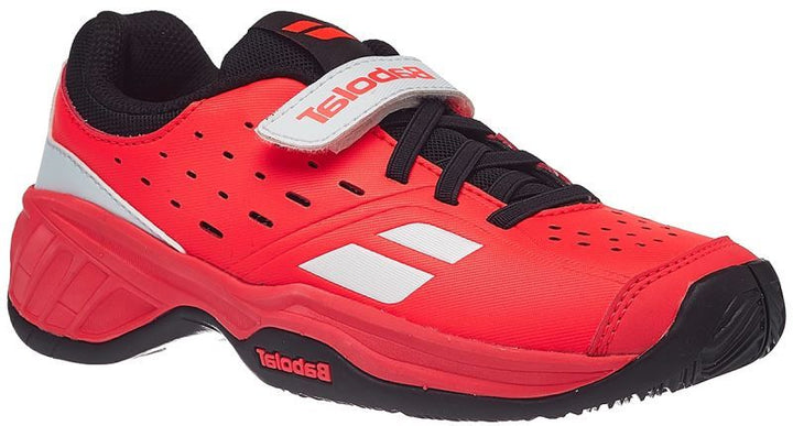 Babolat Pulsion All Court Kids Tennis Shoe Sample Men's Tennis Shoes Babolat K13.5 Fluo Strike/Black 