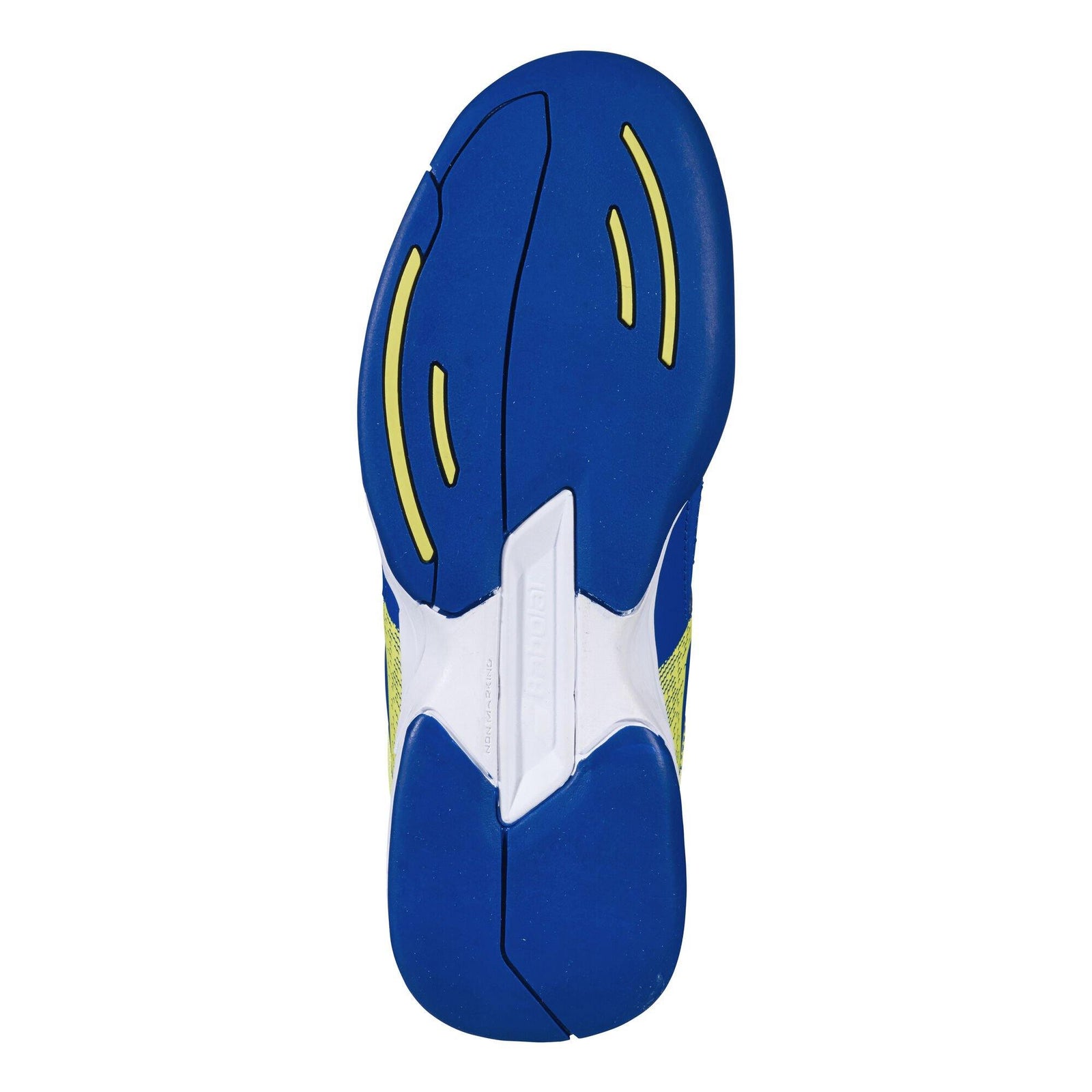 Babolat Pulsion Indoor Jr Blue/Yellow Tennis Shoe KidsTennisShoes Babolat 