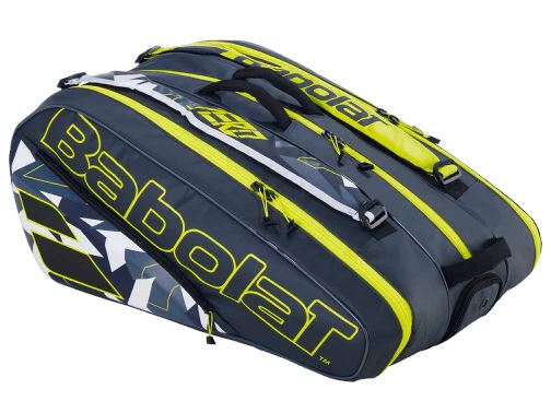 Babolat Racquet Bag RH X12 2023 PURE AERO Black/Lime Bags Babolat 