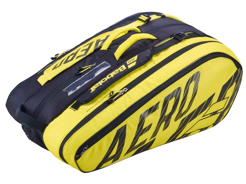 Babolat Racquet Bag RH X12 PURE AERO Black/Yellow Bags Babolat 