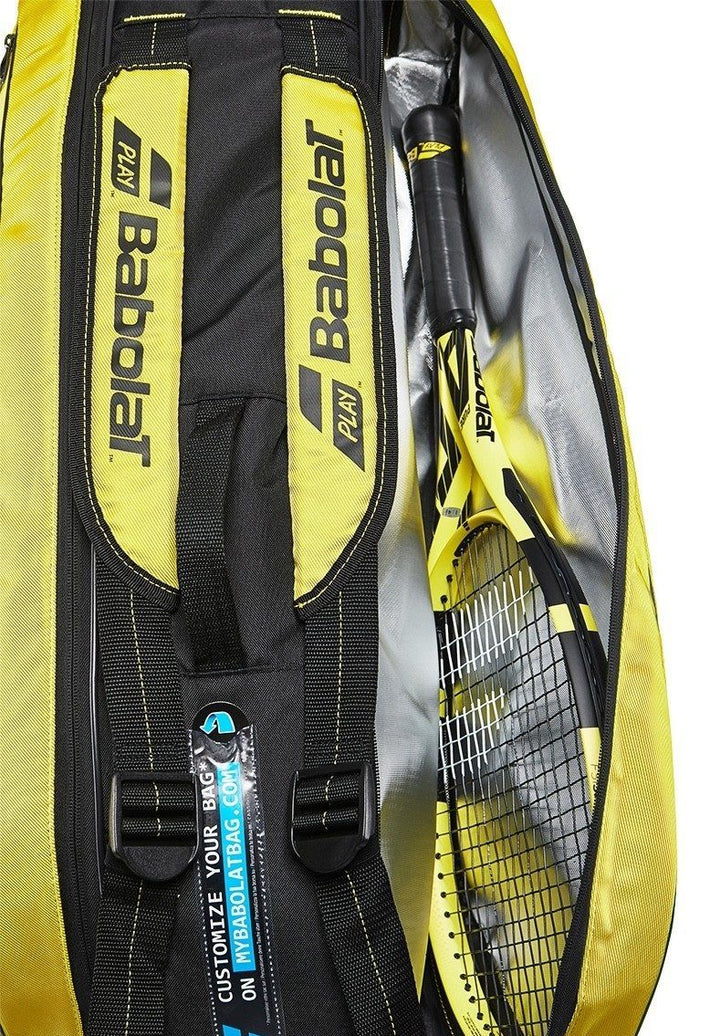 Babolat Racquet Bag RH X6 PURE AERO Yellow Bags Babolat 