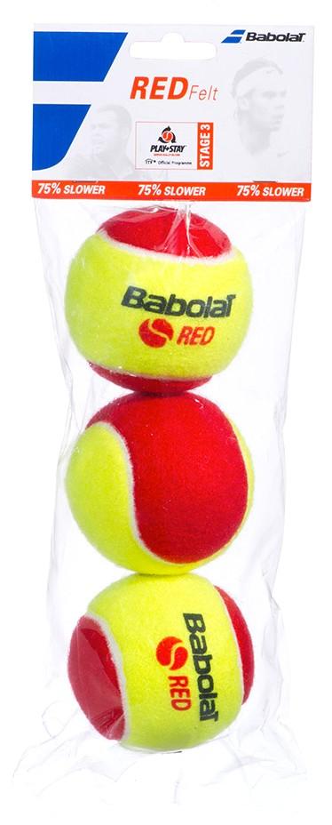 Babolat Red Felt Tennis Balls 3-Pack Tennis balls Babolat 