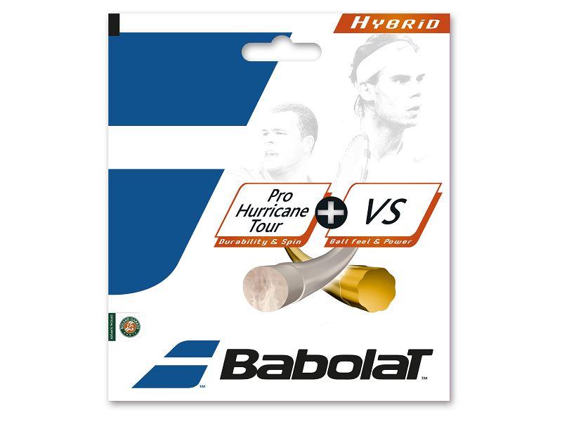 Babolat RPM Hurricane 17g + VS 16g Hybrid Tennis 12M String Set Tennis Strings Babolat 