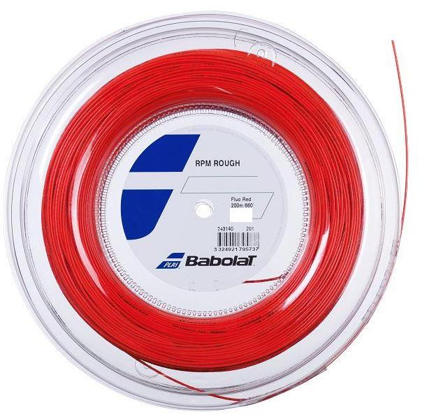 Babolat RPM Rough 16g Tennis 200M/660 Feet String Reel Tennis Strings Babolat Red 