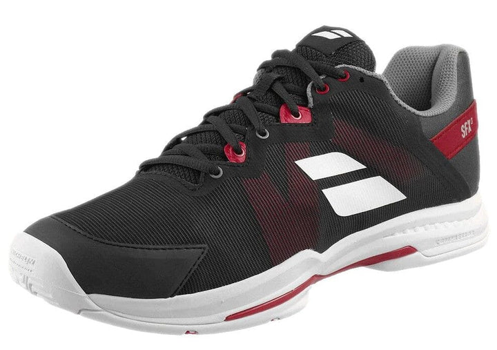 Babolat SFX3 All Court Men's Black/Poppy Red Tennis Shoe Men's Tennis Shoes Babolat 
