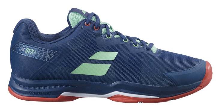 Babolat SFX3 All Court Men's Majolica Blue Hybrid Tennis Shoe 30S21529-4029 Men's Tennis Shoes Babolat 