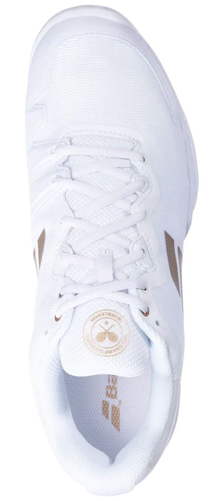 Babolat SFX3 All Court Men's Wimbledon White/Gold Hybrid Tennis Shoe Men's Tennis Shoes Babolat 