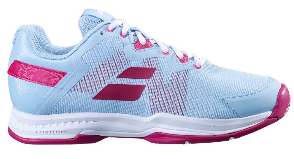 Babolat SFX3 All Court Women's Clearwater/Cherry Hybrid Tennis Shoe Women's Tennis Shoes Babolat 