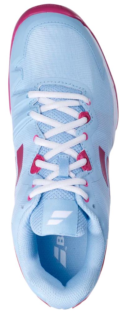Babolat SFX3 All Court Women's Clearwater/Cherry Hybrid Tennis Shoe Women's Tennis Shoes Babolat 