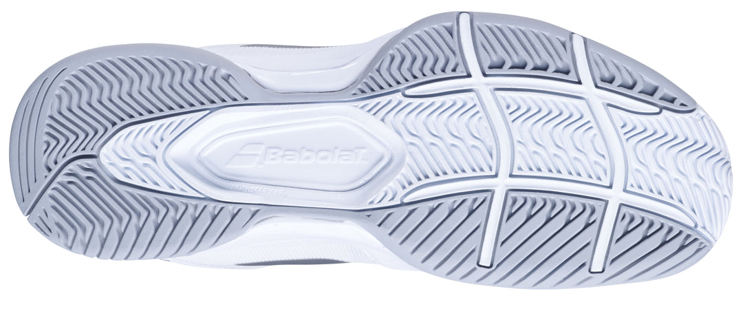 Babolat SFX3 All Court Women's White/Silver Hybrid Tennis Shoe 31S20530 Sample Women's Tennis Shoes Babolat 