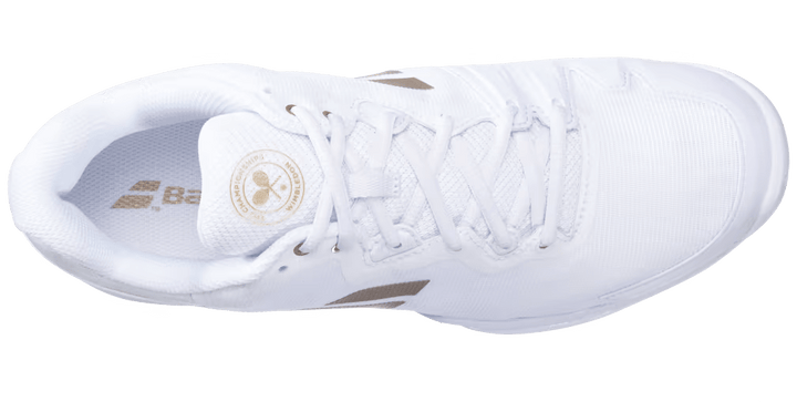Babolat SFX3 All Court Women's Wimbledon White/Gold Hybrid Tennis Shoe Women's Tennis Shoes Babolat 