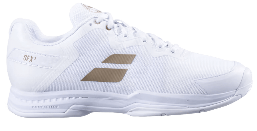 Babolat SFX3 All Court Women's Wimbledon White/Gold Hybrid Tennis