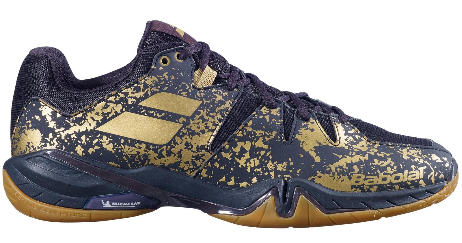 Babolat Shadow Spirit Black / Gold Men's Court Shoe 30S2003 Men's Court Shoes Babolat 8.0 Men's / 9.5 Women's 