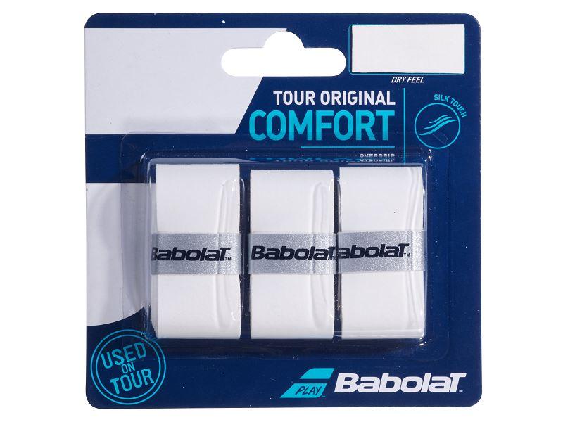 Babolat Tour Original X3 Overgrip pack of 3 Grips Babolat White 