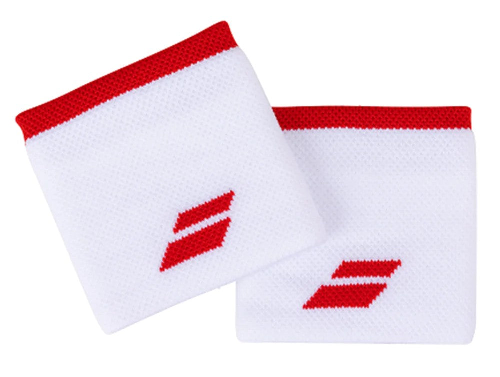 Babolat Wristband - Babolat Logo - pack of 2 Wristbands, Headbands Babolat White/Red 