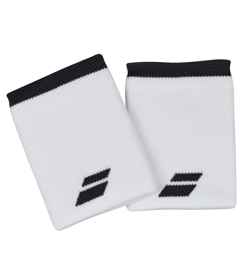 Babolat Wristband - Logo Jumbo - pack of 2 Wristbands, Headbands Babolat White/Grey 