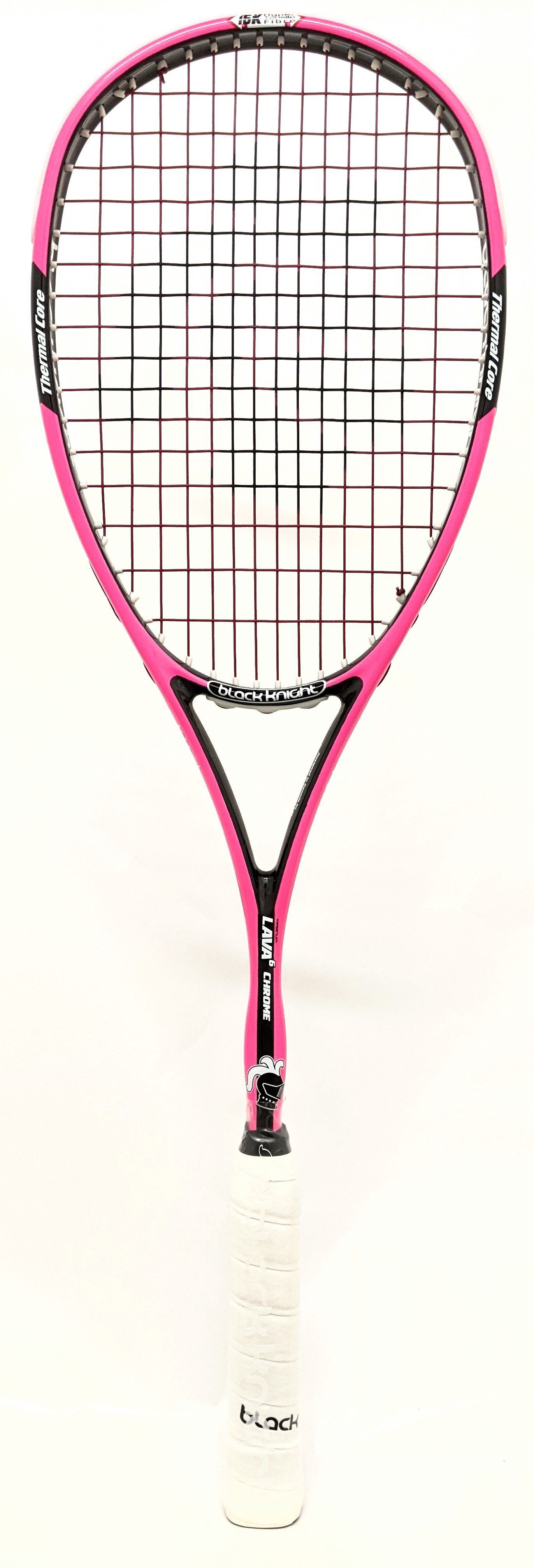 Black Knight Lava 6 Chrome Pink Squash Racquet Squash Racquets Black Knight 