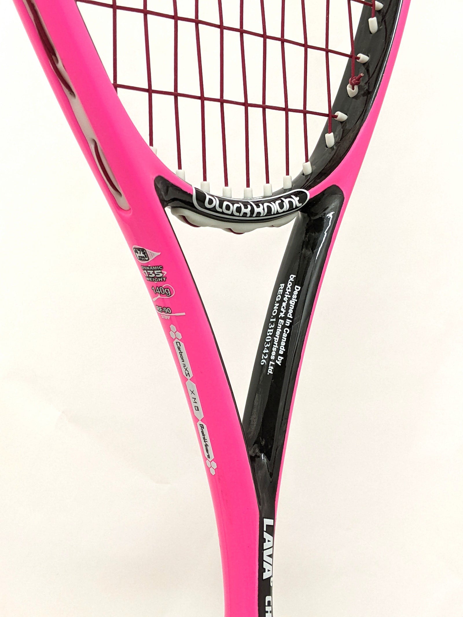 Black Knight Lava 6 Chrome Pink Squash Racquet Squash Racquets Black Knight 