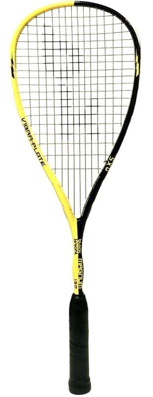 Black Knight NXS Magnum 130 Black/Yellow Squash Racquet Squash Racquets Black Knight 
